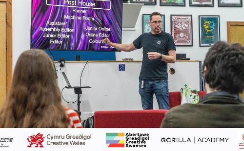 Poster for Creative Swansea and Gorilla Academy: How to be a runner!