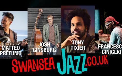 Poster for Swansea Jazzland 'Matteo Prefumo International Quartet'